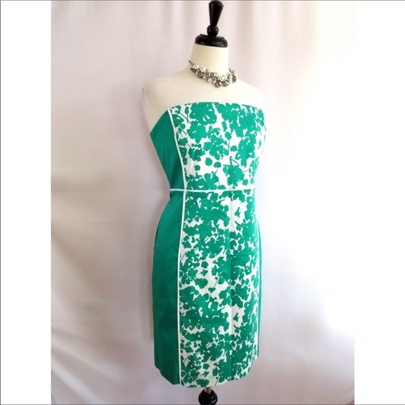 New York & Company Dresses & Skirts - COPY - Strapless Green & white Floral Dress
